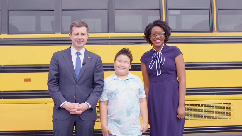 Pete Buttigieg and Lauren Underwood: Electric School Buses